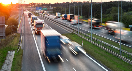Four lane controlled-access highway in Poland