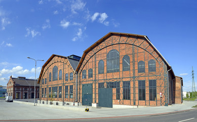 Czech Republic, Ostrava - Trojhali (three halls). Renovated three factory halls, demonstration of...
