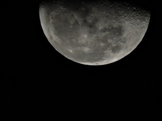 moon waning at 1/2 phase