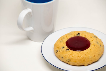 Raspberry Shortbread Chocolate Chip Cookies