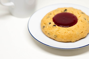 Raspberry Shortbread Chocolate Chip Cookies