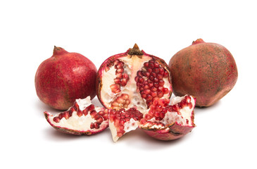 pomegranate fruit isolated