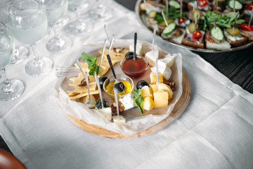 popular Ukrainian dishes on the table, food photography