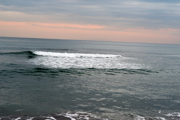 Sea, gloomy,cludy,Sunset