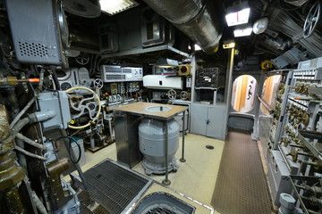 An American submarine in Galveston.