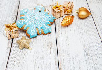 Christmas gingerbread cookie