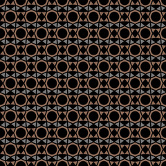 Dark ethnic style seamless pattern