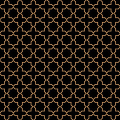  Dark Seamless Pattern in Arabian style with stars