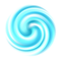Fototapeta na wymiar Blue spiral blur swirl background.
