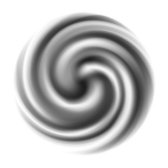 Black and white spiral blur swirl background.