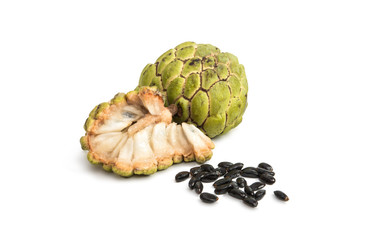 Fototapeta premium Fresh Custard Apple isolated
