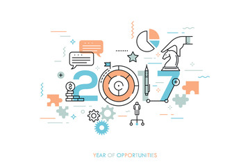 Infographic concept 2017 year of opportunities