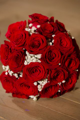 red rose flower bouquet wedding