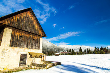 First snow at the mountain