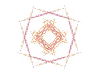 Obraz na płótnie Canvas Abstract fractal with orange pattern
