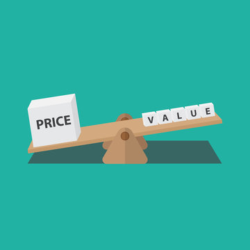 Value and Price balance on the scale.