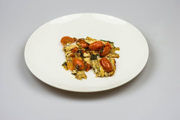 Tortiera anchovies, traditional Italian and Neapolitan dish