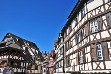 Strasburgo - Strasbourg, case e canali della Petite France, Alsazia