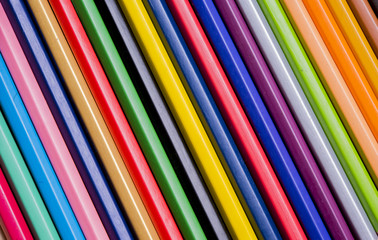close up Colour pencils