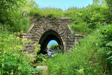 Old railway bridge arch
