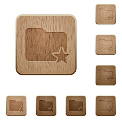 Rank folder wooden buttons
