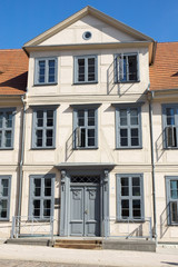 Historisches Gebäude an der Schlossstraße in Schwerin, Mecklenburg-Vorpommern