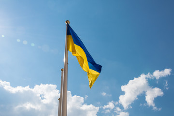National yellow - blue flag of Ukraine