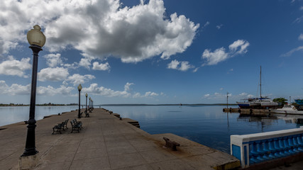 Looking over the bay in Cienfuegos, Cuba