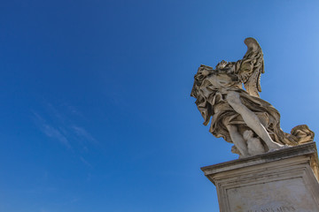 Angel statue at Sant Angelo Bridge in Rome