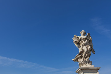 Obraz premium Angel statue at Sant Angelo Bridge in Rome