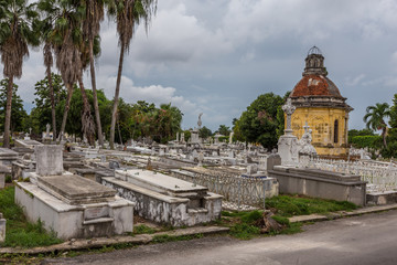 Fototapeta na wymiar Havana, Cuba, the colon cemetery 