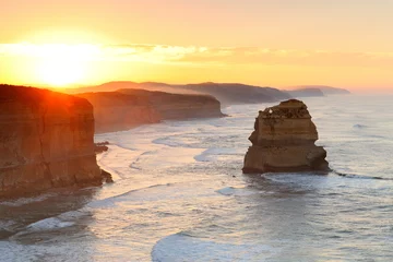 Foto op Plexiglas Australia Landscape : Great Ocean Road - Twelve Apostles at dawn © maytheevoran