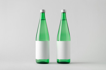 Water Bottle Mock-Up - Two Bottles
