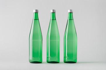 Water Bottle Mock-Up - Three Bottles