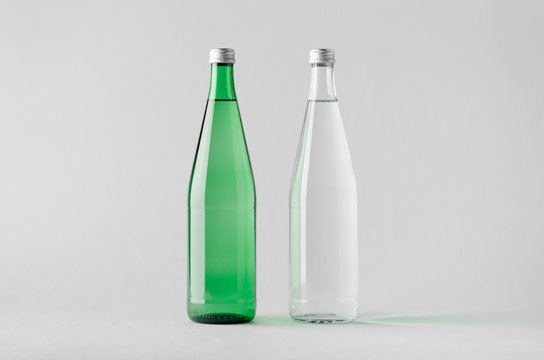 Water Bottle Mock-Up - Two Bottles