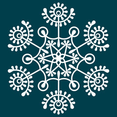 Decorative snowflake.