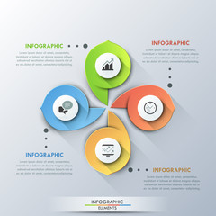 Modern infographics options banner.