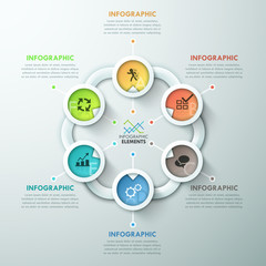 Modern infographics options banner.