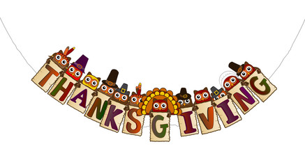 thanksgiving on curved wire