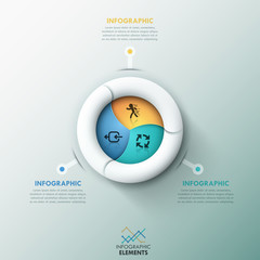 Modern infographics options banner.
