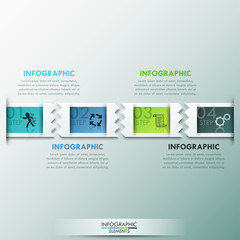 Fototapeta na wymiar Modern infographics options banner.