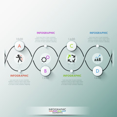 Modern infographics options banner.