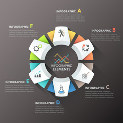 Modern infographics options banner.