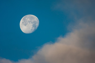Fototapeta na wymiar Moon with cloud
