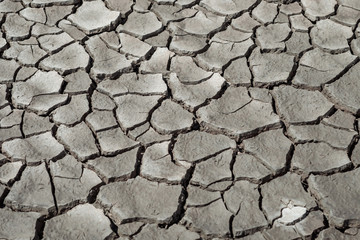 The cracked ground, Ground in drought, Soil texture and dry mud,