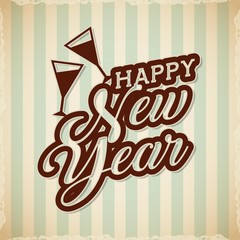 happy new year card. colorful design. vector illustration