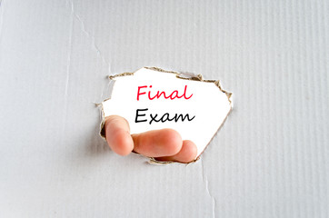 Final exam text concept