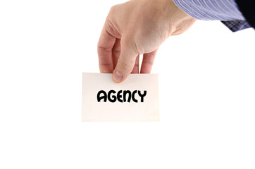 Agency only text concept