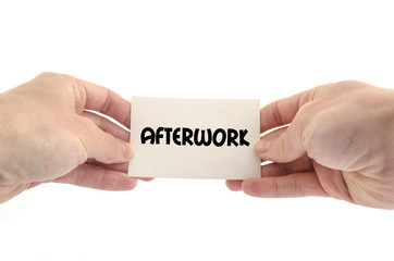 Afterwork text concept - 127602243