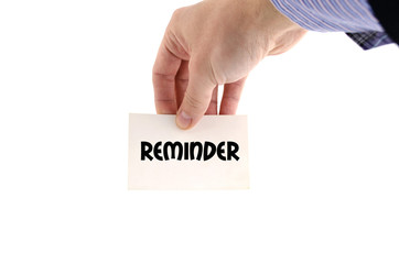 Reminder text concept